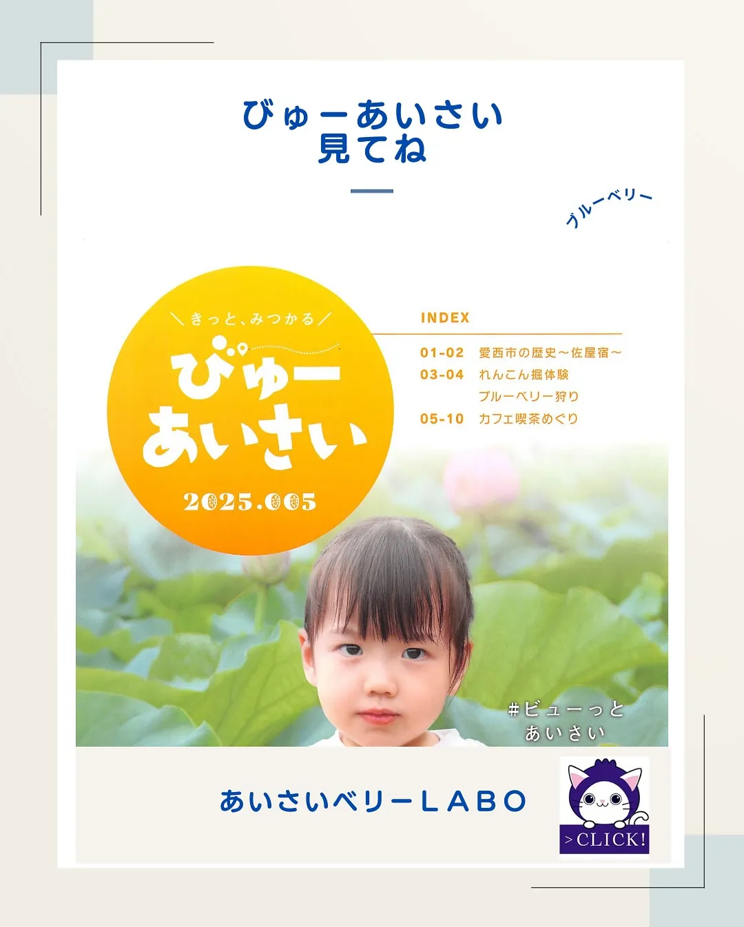 『びゅーあいさい』に掲載されています