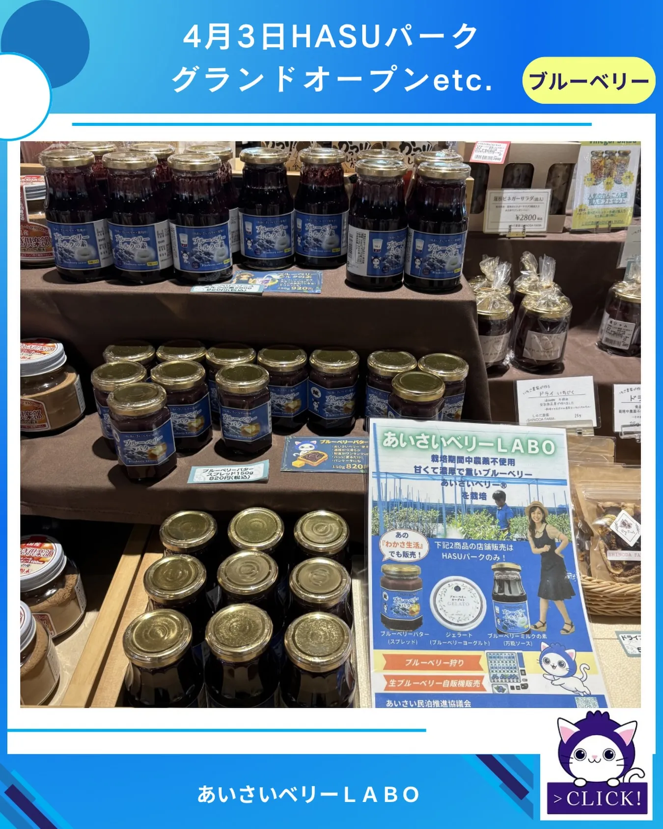 4月3日愛西市道の駅ふれあいの里HASUパークグランドオープ...