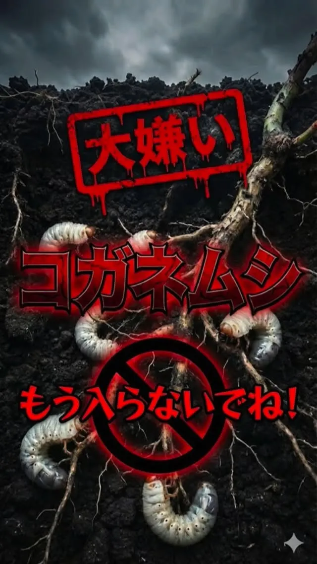 コガネムシ（幼虫）が大嫌い
